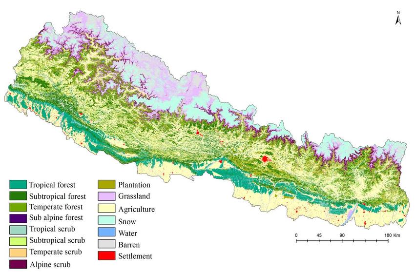 map of Nepal