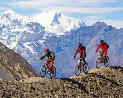 Mountain Biking to Annapurna.